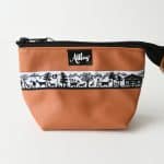 Etui klein Scherenschnitt Webband orange