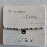 Armband Hämatit mit Krone