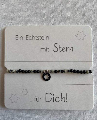 Armband Dalmatinerstein mit Stern