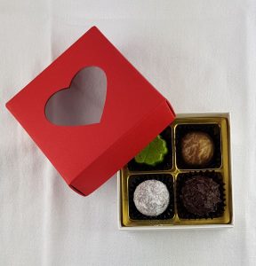 Praline Herzschachtel à 4 Stk