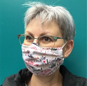 das ORIGINAL = hochwertige STOFF-Maske im BIKE Design