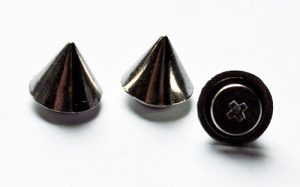 Niete Cone 10x11mm 10Stk silber