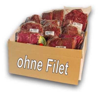 Ganzes GALLOWAY Gourmet-Beef Mischpaket (ohne Filet), ca. 10 kg