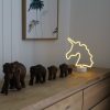 Happy Lamp Neonlampe Einhorn gelb